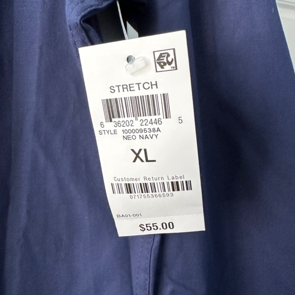 Alfani Modern Classic-Fit Stretch Solid Button-Down Shirt XL Classic Fit Blue - Picture 8 of 11